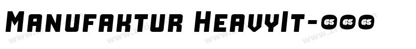 Manufaktur HeavyIt字体转换